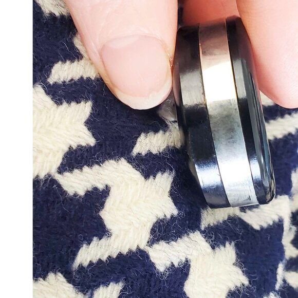 1960s VTG Sylvides Creations Paris Womens Houndstooth Wool Cropped Swing Jacket - Picture 9 of 16